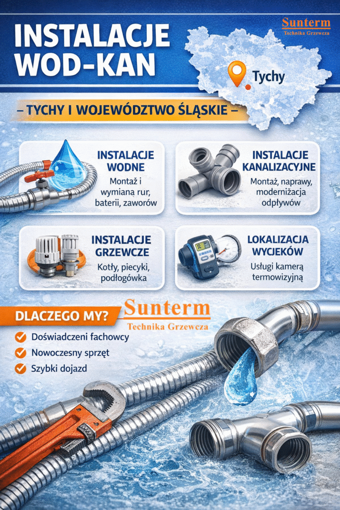 Instalacje wod-kan w Tychach SUNTERM